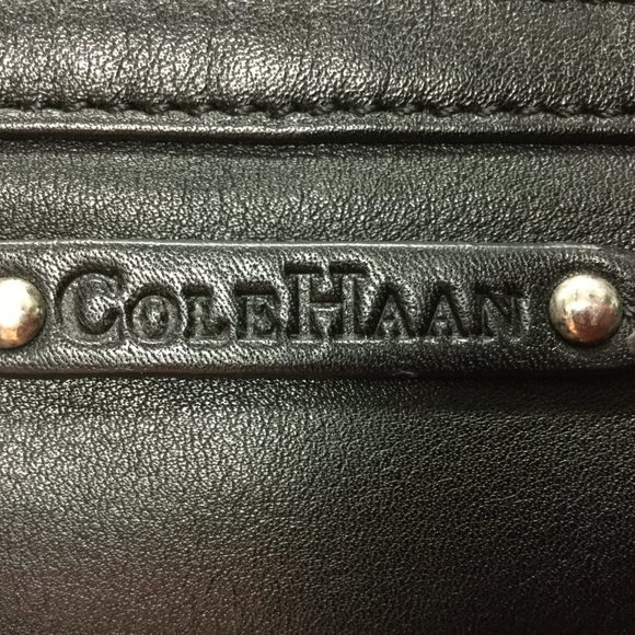 Cole Haan  women  Pure Luxury Leather Black satchel Shoulder Bag - Picture 3 of 14